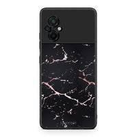 Thumbnail for 4 - Xiaomi Poco M5 / Redmi Note 11E Black Rosegold Marble case, cover, bumper