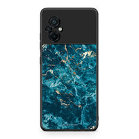 Thumbnail for Xiaomi Poco M5 / Redmi Note 11E Marble Blue θήκη από τη Smartfits με σχέδιο στο πίσω μέρος και μαύρο περίβλημα | Smartphone case with colorful back and black bezels by Smartfits