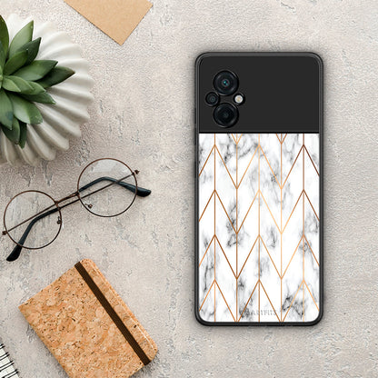 Marble Gold Geometric - Xiaomi Poco M5 θήκη