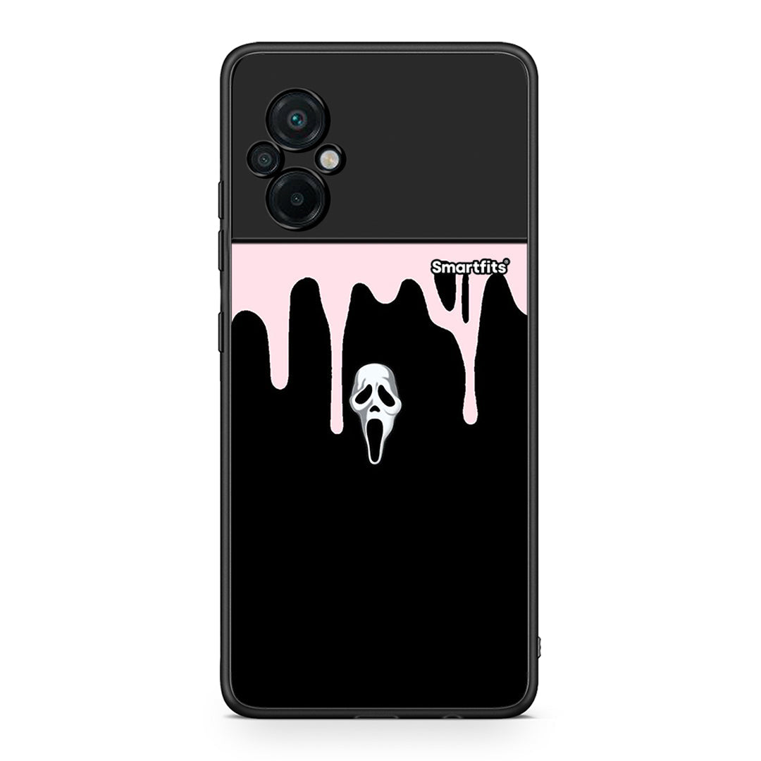 Xiaomi Poco M5 / Redmi Note 11E Melting Halloween Mask θήκη από τη Smartfits με σχέδιο στο πίσω μέρος και μαύρο περίβλημα | Smartphone case with colorful back and black bezels by Smartfits