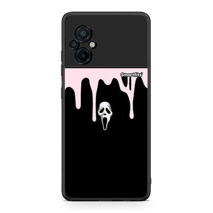 Xiaomi Poco M5 / Redmi Note 11E Melting Halloween Mask θήκη από τη Smartfits με σχέδιο στο πίσω μέρος και μαύρο περίβλημα | Smartphone case with colorful back and black bezels by Smartfits