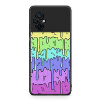 Thumbnail for Xiaomi Poco M5 / Redmi Note 11E Melting Rainbow θήκη από τη Smartfits με σχέδιο στο πίσω μέρος και μαύρο περίβλημα | Smartphone case with colorful back and black bezels by Smartfits