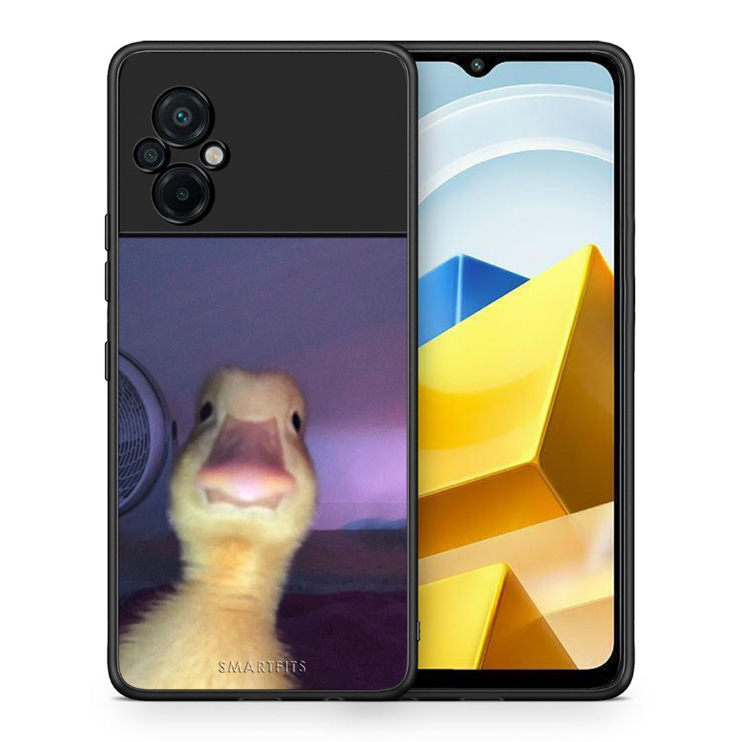 Θήκη Xiaomi Poco M5 / Redmi Note 11E Meme Duck από τη Smartfits με σχέδιο στο πίσω μέρος και μαύρο περίβλημα | Xiaomi Poco M5 / Redmi Note 11E Meme Duck case with colorful back and black bezels