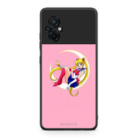 Thumbnail for Xiaomi Poco M5 / Redmi Note 11E Moon Girl θήκη από τη Smartfits με σχέδιο στο πίσω μέρος και μαύρο περίβλημα | Smartphone case with colorful back and black bezels by Smartfits
