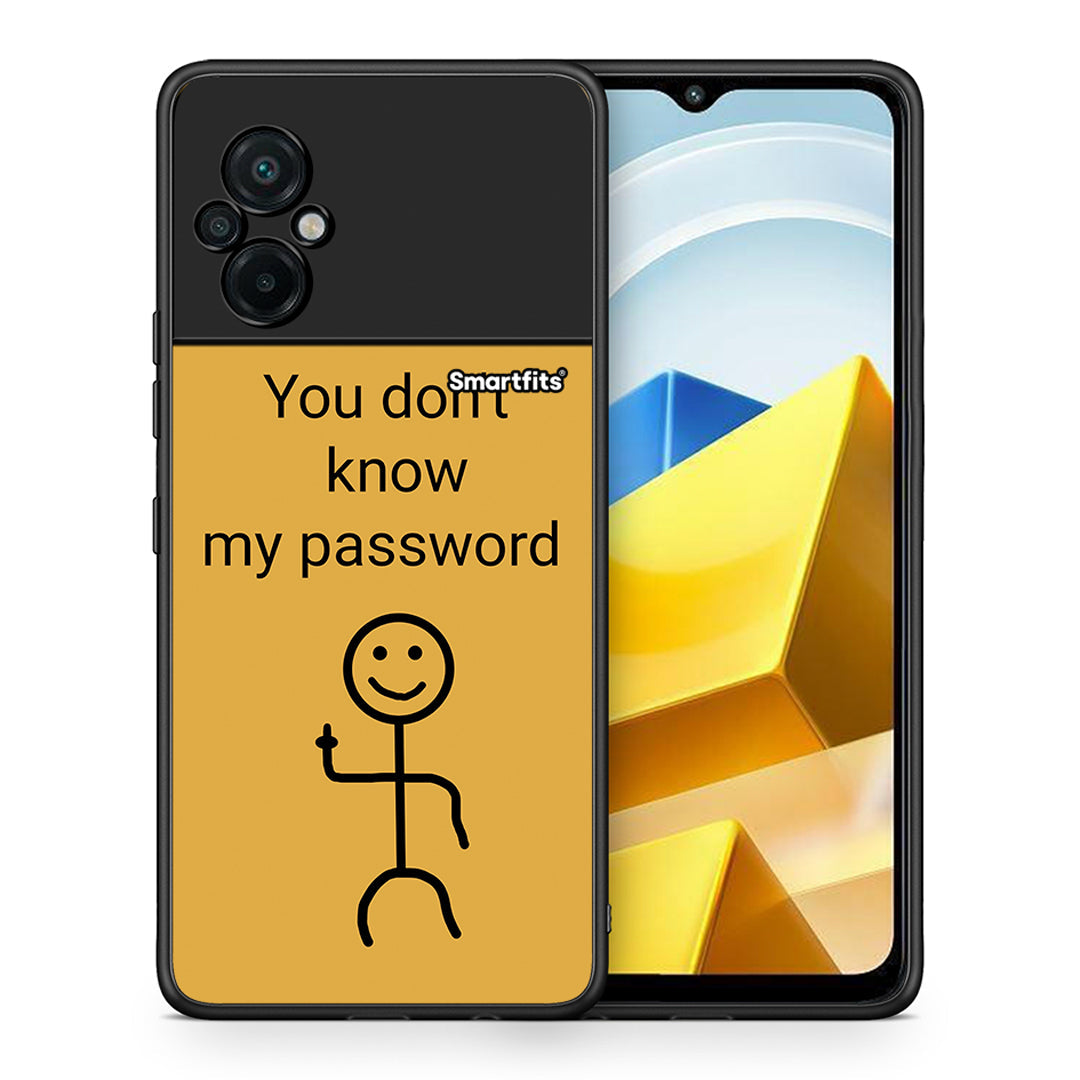 Θήκη Xiaomi Poco M5 / Redmi Note 11E My Password από τη Smartfits με σχέδιο στο πίσω μέρος και μαύρο περίβλημα | Xiaomi Poco M5 / Redmi Note 11E My Password case with colorful back and black bezels