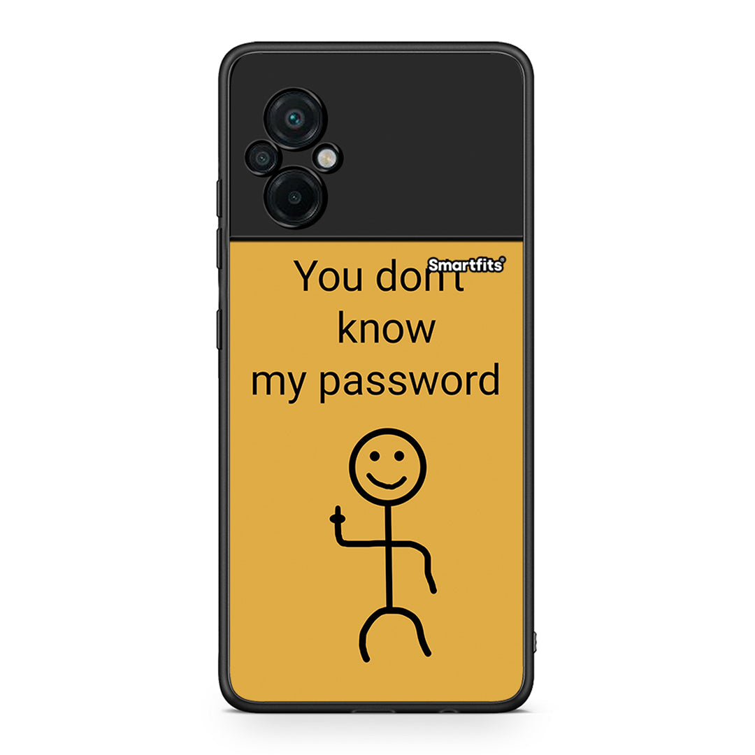 Xiaomi Poco M5 / Redmi Note 11E My Password θήκη από τη Smartfits με σχέδιο στο πίσω μέρος και μαύρο περίβλημα | Smartphone case with colorful back and black bezels by Smartfits