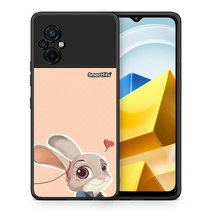 Θήκη Xiaomi Poco M5 / Redmi Note 11E Nick Wilde And Judy Hopps Love 2 από τη Smartfits με σχέδιο στο πίσω μέρος και μαύρο περίβλημα | Xiaomi Poco M5 / Redmi Note 11E Nick Wilde And Judy Hopps Love 2 case with colorful back and black bezels