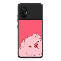 Thumbnail for Xiaomi Poco M5 / Redmi Note 11E Pig Love 1 Θήκη Αγίου Βαλεντίνου από τη Smartfits με σχέδιο στο πίσω μέρος και μαύρο περίβλημα | Smartphone case with colorful back and black bezels by Smartfits