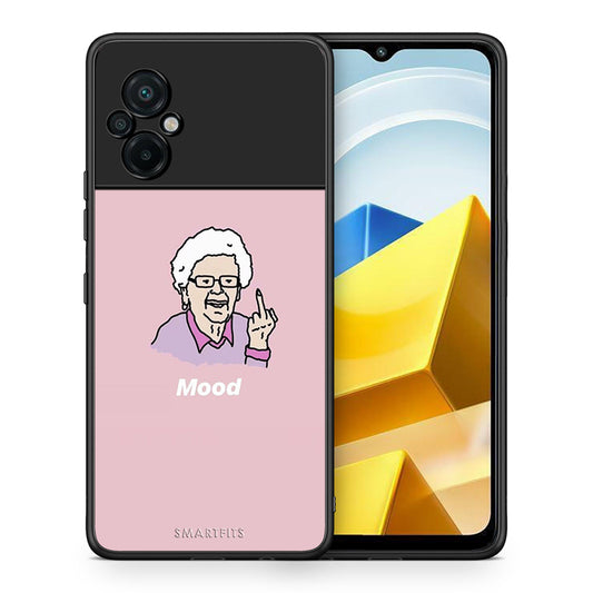 Θήκη Xiaomi Poco M5 / Redmi Note 11E Mood PopArt από τη Smartfits με σχέδιο στο πίσω μέρος και μαύρο περίβλημα | Xiaomi Poco M5 / Redmi Note 11E Mood PopArt case with colorful back and black bezels