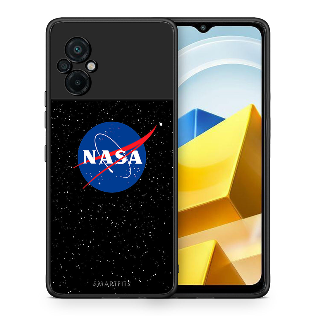 Θήκη Xiaomi Poco M5 / Redmi Note 11E NASA PopArt από τη Smartfits με σχέδιο στο πίσω μέρος και μαύρο περίβλημα | Xiaomi Poco M5 / Redmi Note 11E NASA PopArt case with colorful back and black bezels