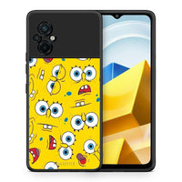 Thumbnail for Θήκη Xiaomi Poco M5 / Redmi Note 11E Sponge PopArt από τη Smartfits με σχέδιο στο πίσω μέρος και μαύρο περίβλημα | Xiaomi Poco M5 / Redmi Note 11E Sponge PopArt case with colorful back and black bezels