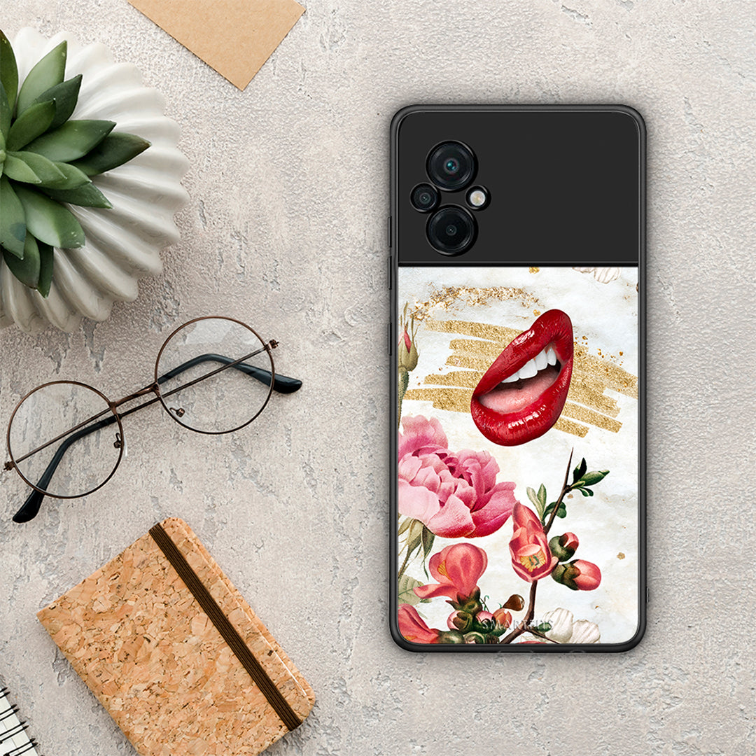Red Lips - Xiaomi Poco M5 θήκη