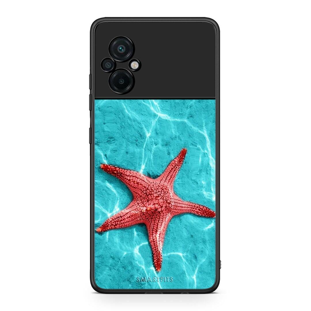 Xiaomi Poco M5 / Redmi Note 11E Red Starfish Θήκη από τη Smartfits με σχέδιο στο πίσω μέρος και μαύρο περίβλημα | Smartphone case with colorful back and black bezels by Smartfits