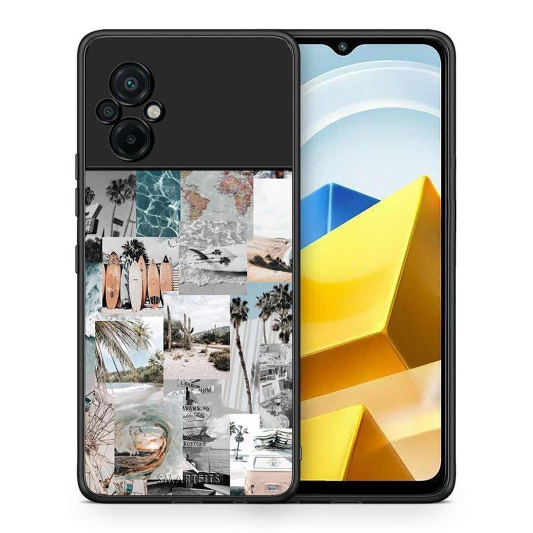 Θήκη Xiaomi Poco M5 / Redmi Note 11E Retro Beach Life από τη Smartfits με σχέδιο στο πίσω μέρος και μαύρο περίβλημα | Xiaomi Poco M5 / Redmi Note 11E Retro Beach Life case with colorful back and black bezels