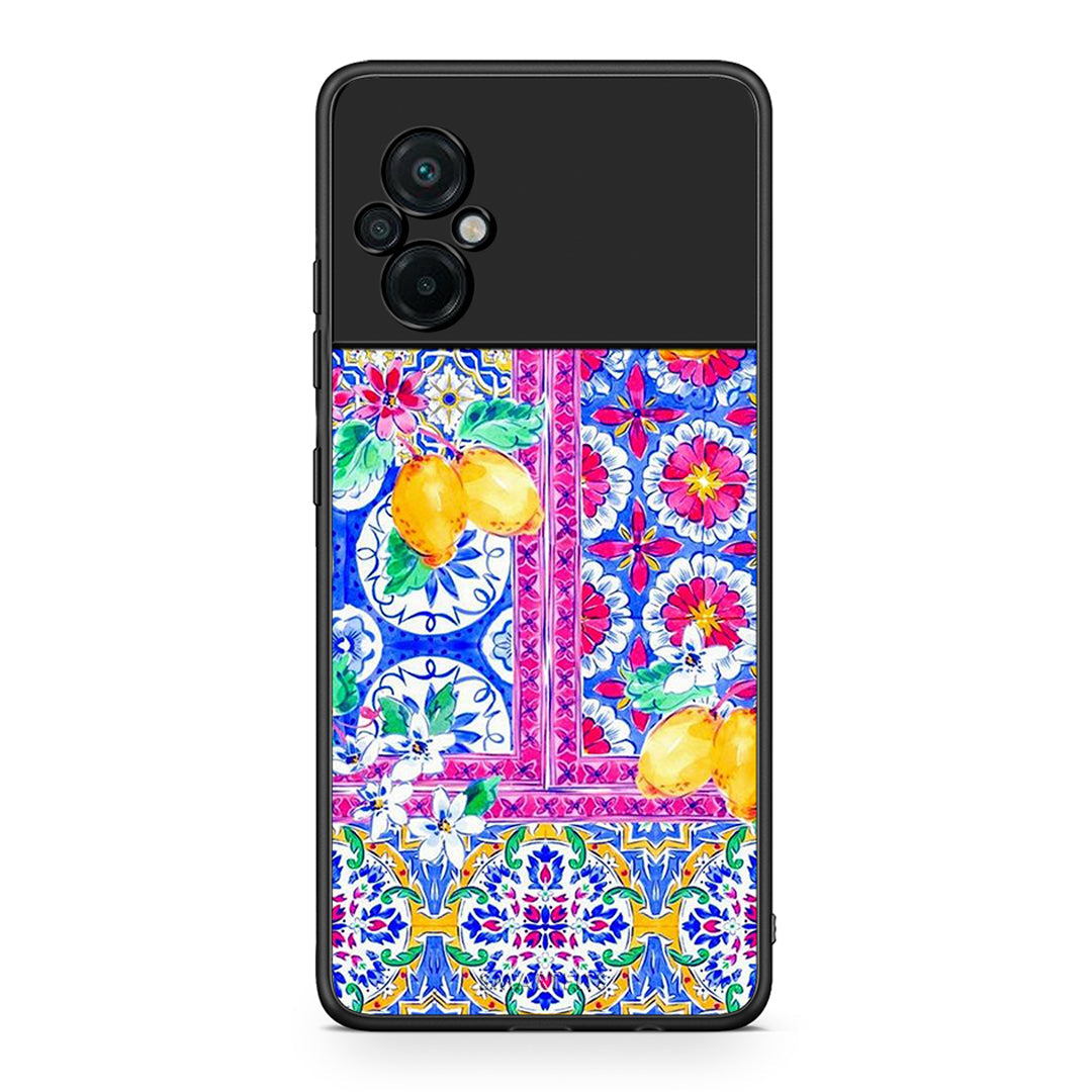 Xiaomi Poco M5 / Redmi Note 11E Retro Spring θήκη από τη Smartfits με σχέδιο στο πίσω μέρος και μαύρο περίβλημα | Smartphone case with colorful back and black bezels by Smartfits