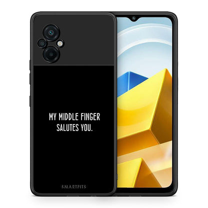 Θήκη Xiaomi Poco M5 / Redmi Note 11E Salute από τη Smartfits με σχέδιο στο πίσω μέρος και μαύρο περίβλημα | Xiaomi Poco M5 / Redmi Note 11E Salute case with colorful back and black bezels