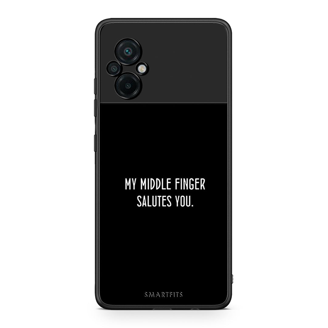 Xiaomi Poco M5 / Redmi Note 11E Salute θήκη από τη Smartfits με σχέδιο στο πίσω μέρος και μαύρο περίβλημα | Smartphone case with colorful back and black bezels by Smartfits