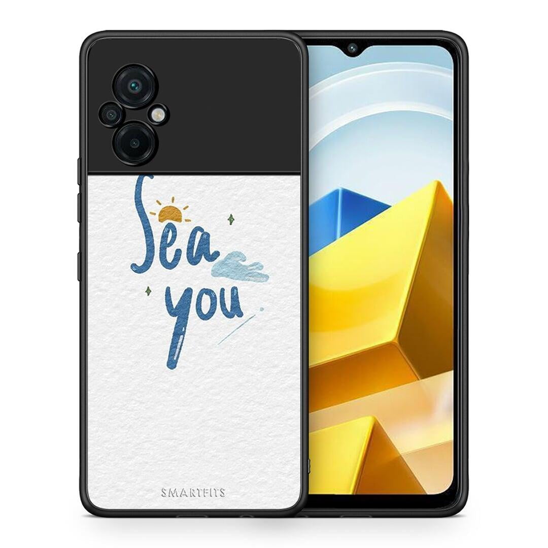 Θήκη Xiaomi Poco M5 / Redmi Note 11E Sea You από τη Smartfits με σχέδιο στο πίσω μέρος και μαύρο περίβλημα | Xiaomi Poco M5 / Redmi Note 11E Sea You case with colorful back and black bezels