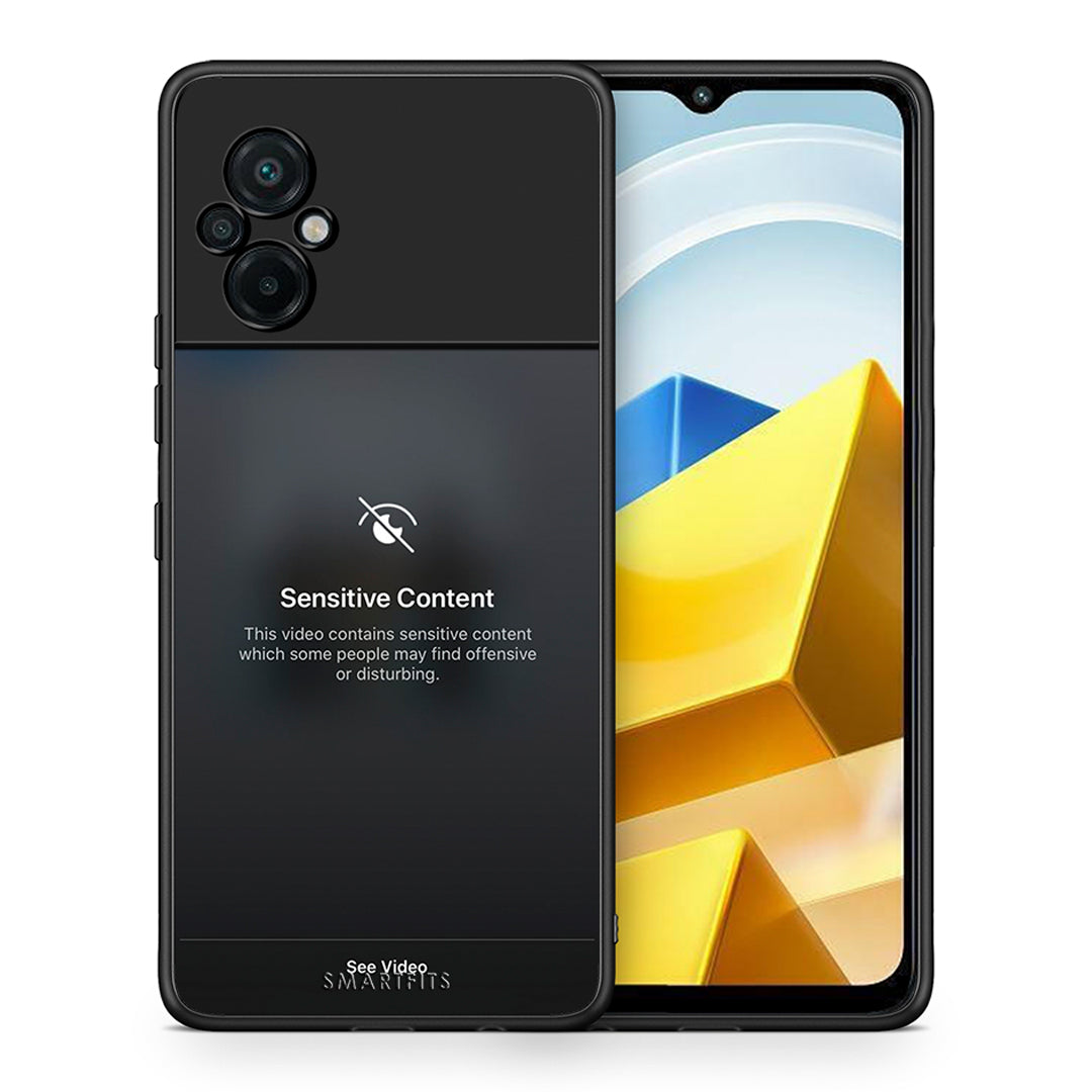 Θήκη Xiaomi Poco M5 / Redmi Note 11E Sensitive Content από τη Smartfits με σχέδιο στο πίσω μέρος και μαύρο περίβλημα | Xiaomi Poco M5 / Redmi Note 11E Sensitive Content case with colorful back and black bezels
