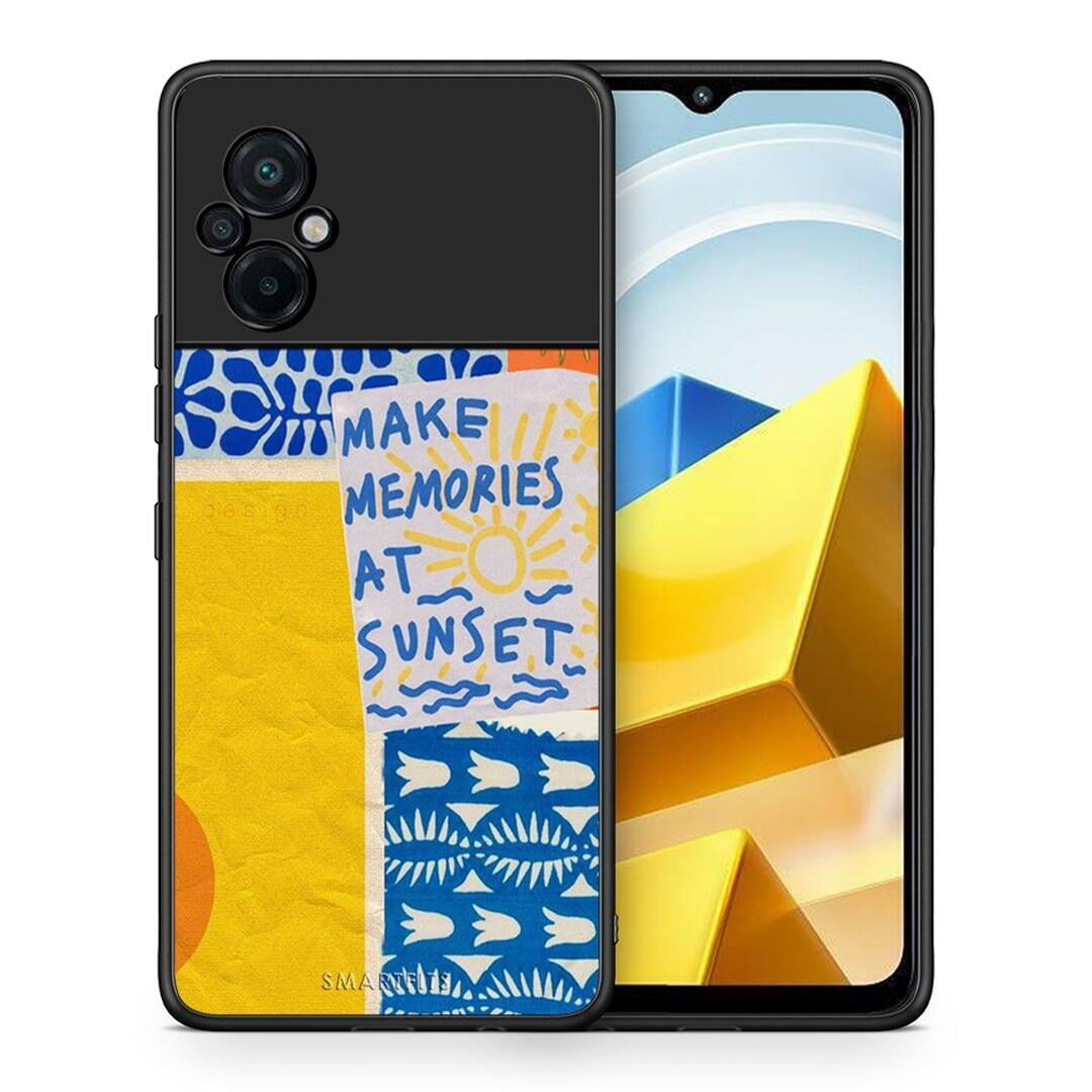 Θήκη Xiaomi Poco M5 / Redmi Note 11E Sunset Memories από τη Smartfits με σχέδιο στο πίσω μέρος και μαύρο περίβλημα | Xiaomi Poco M5 / Redmi Note 11E Sunset Memories case with colorful back and black bezels