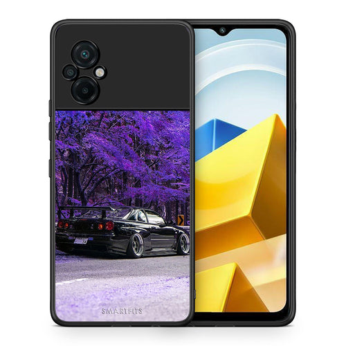 Θήκη Αγίου Βαλεντίνου Xiaomi Poco M5 / Redmi Note 11E Super Car από τη Smartfits με σχέδιο στο πίσω μέρος και μαύρο περίβλημα | Xiaomi Poco M5 / Redmi Note 11E Super Car case with colorful back and black bezels