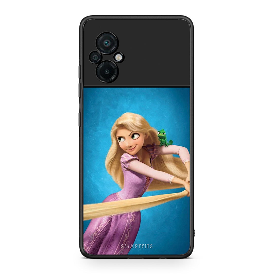 Xiaomi Poco M5 / Redmi Note 11E Tangled 2 Θήκη Αγίου Βαλεντίνου από τη Smartfits με σχέδιο στο πίσω μέρος και μαύρο περίβλημα | Smartphone case with colorful back and black bezels by Smartfits