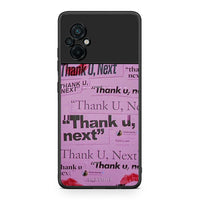 Thumbnail for Xiaomi Poco M5 / Redmi Note 11E Thank You Next Θήκη Αγίου Βαλεντίνου από τη Smartfits με σχέδιο στο πίσω μέρος και μαύρο περίβλημα | Smartphone case with colorful back and black bezels by Smartfits