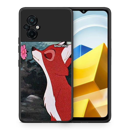 Θήκη Xiaomi Poco M5 / Redmi Note 11E Tod And Vixey Love 2 από τη Smartfits με σχέδιο στο πίσω μέρος και μαύρο περίβλημα | Xiaomi Poco M5 / Redmi Note 11E Tod And Vixey Love 2 case with colorful back and black bezels