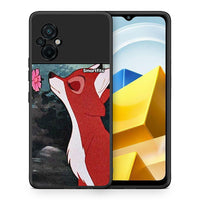Thumbnail for Θήκη Xiaomi Poco M5 / Redmi Note 11E Tod And Vixey Love 2 από τη Smartfits με σχέδιο στο πίσω μέρος και μαύρο περίβλημα | Xiaomi Poco M5 / Redmi Note 11E Tod And Vixey Love 2 case with colorful back and black bezels