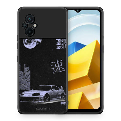 Θήκη Αγίου Βαλεντίνου Xiaomi Poco M5 / Redmi Note 11E Tokyo Drift από τη Smartfits με σχέδιο στο πίσω μέρος και μαύρο περίβλημα | Xiaomi Poco M5 / Redmi Note 11E Tokyo Drift case with colorful back and black bezels