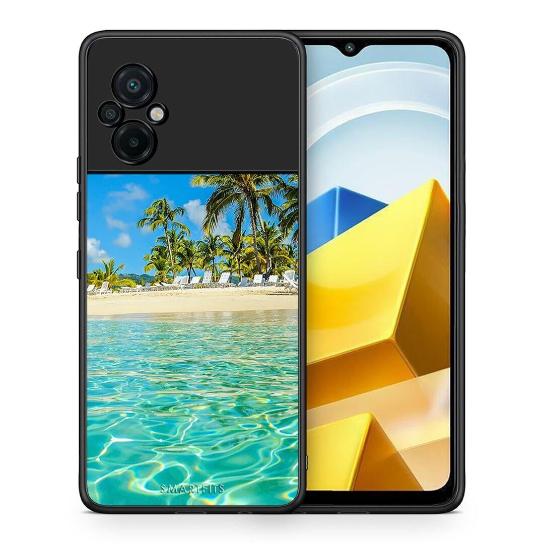 Θήκη Xiaomi Poco M5 / Redmi Note 11E Tropical Vibes από τη Smartfits με σχέδιο στο πίσω μέρος και μαύρο περίβλημα | Xiaomi Poco M5 / Redmi Note 11E Tropical Vibes case with colorful back and black bezels