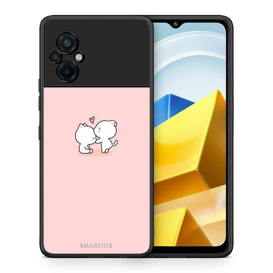 Θήκη Xiaomi Poco M5 / Redmi Note 11E Love Valentine από τη Smartfits με σχέδιο στο πίσω μέρος και μαύρο περίβλημα | Xiaomi Poco M5 / Redmi Note 11E Love Valentine case with colorful back and black bezels