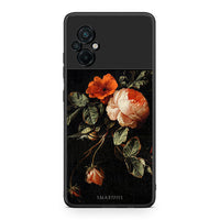 Thumbnail for Xiaomi Poco M5 / Redmi Note 11E Vintage Roses θήκη από τη Smartfits με σχέδιο στο πίσω μέρος και μαύρο περίβλημα | Smartphone case with colorful back and black bezels by Smartfits