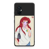 Thumbnail for Xiaomi Poco M5 / Redmi Note 11E Walking Mermaid Θήκη από τη Smartfits με σχέδιο στο πίσω μέρος και μαύρο περίβλημα | Smartphone case with colorful back and black bezels by Smartfits