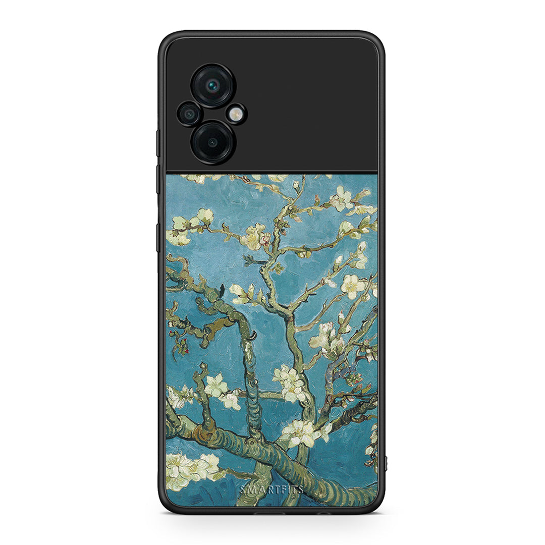 Xiaomi Poco M5 / Redmi Note 11E White Blossoms θήκη από τη Smartfits με σχέδιο στο πίσω μέρος και μαύρο περίβλημα | Smartphone case with colorful back and black bezels by Smartfits