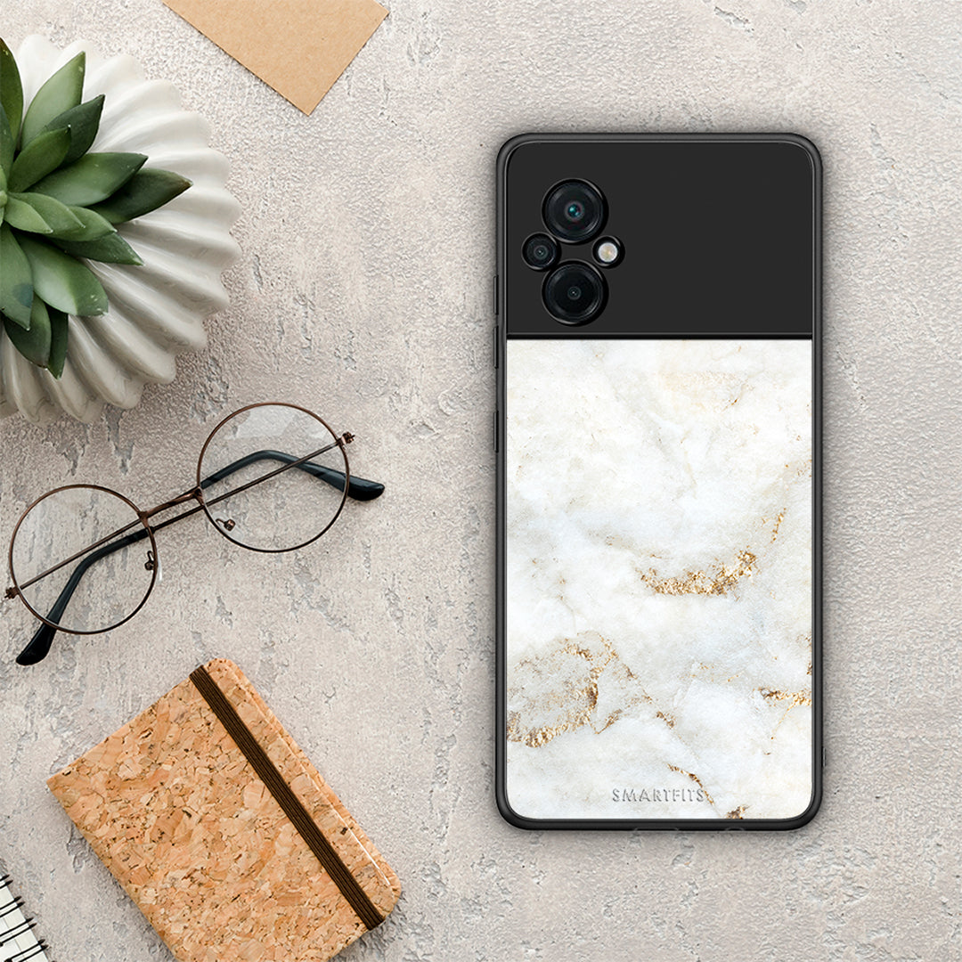 White Gold Marble - Xiaomi Poco M5 θήκη