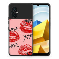Thumbnail for Θήκη Xiaomi Poco M5 / Redmi Note 11E XOXO Lips από τη Smartfits με σχέδιο στο πίσω μέρος και μαύρο περίβλημα | Xiaomi Poco M5 / Redmi Note 11E XOXO Lips case with colorful back and black bezels