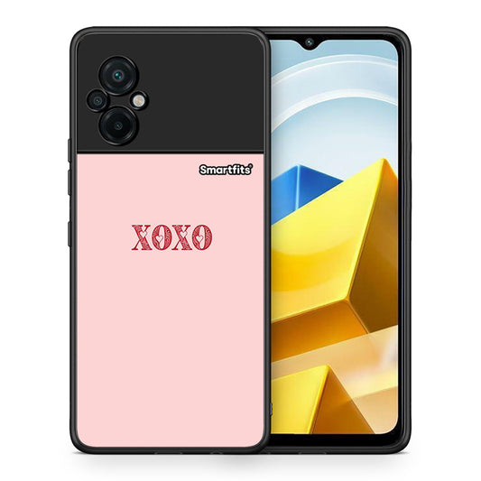 Θήκη Xiaomi Poco M5 / Redmi Note 11E XOXO Love από τη Smartfits με σχέδιο στο πίσω μέρος και μαύρο περίβλημα | Xiaomi Poco M5 / Redmi Note 11E XOXO Love case with colorful back and black bezels