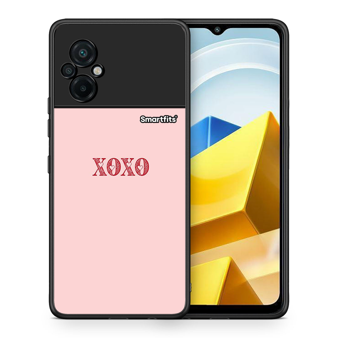 Θήκη Xiaomi Poco M5 / Redmi Note 11E XOXO Love από τη Smartfits με σχέδιο στο πίσω μέρος και μαύρο περίβλημα | Xiaomi Poco M5 / Redmi Note 11E XOXO Love case with colorful back and black bezels