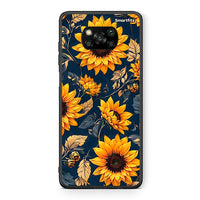 Thumbnail for Θήκη Xiaomi Poco X3 Autumn Sunflowers από τη Smartfits με σχέδιο στο πίσω μέρος και μαύρο περίβλημα | Xiaomi Poco X3 Autumn Sunflowers case with colorful back and black bezels
