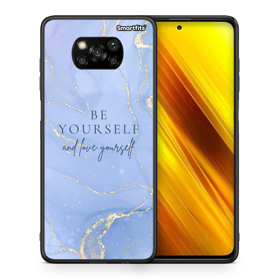 Θήκη Xiaomi Poco X3 Be Yourself από τη Smartfits με σχέδιο στο πίσω μέρος και μαύρο περίβλημα | Xiaomi Poco X3 Be Yourself case with colorful back and black bezels
