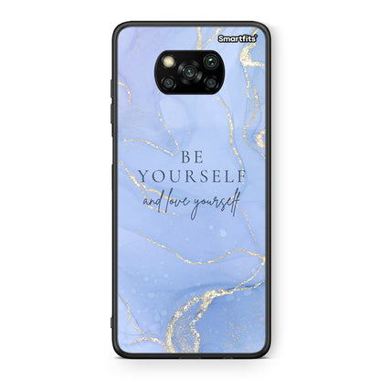 Θήκη Xiaomi Poco X3 Be Yourself από τη Smartfits με σχέδιο στο πίσω μέρος και μαύρο περίβλημα | Xiaomi Poco X3 Be Yourself case with colorful back and black bezels