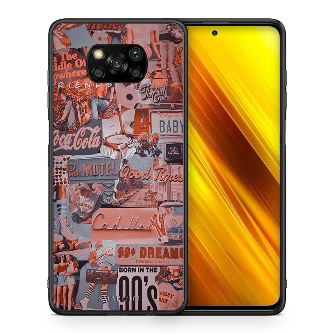 Θήκη Xiaomi Poco X3 Born In 90s από τη Smartfits με σχέδιο στο πίσω μέρος και μαύρο περίβλημα | Xiaomi Poco X3 Born In 90s case with colorful back and black bezels