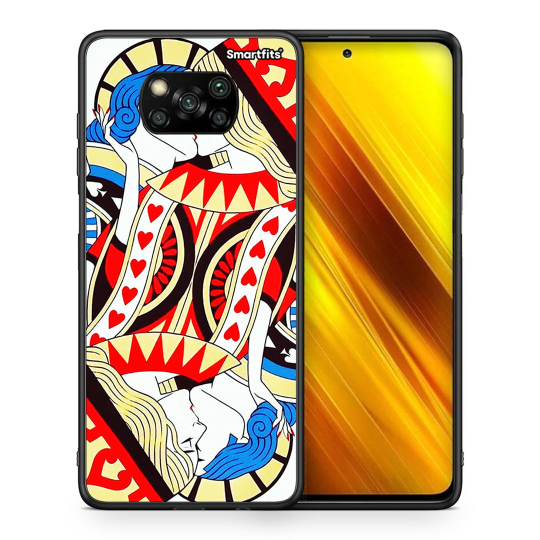 Θήκη Xiaomi Poco X3 Card Love από τη Smartfits με σχέδιο στο πίσω μέρος και μαύρο περίβλημα | Xiaomi Poco X3 Card Love case with colorful back and black bezels