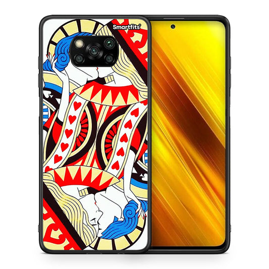 Θήκη Xiaomi Poco X3 Card Love από τη Smartfits με σχέδιο στο πίσω μέρος και μαύρο περίβλημα | Xiaomi Poco X3 Card Love case with colorful back and black bezels
