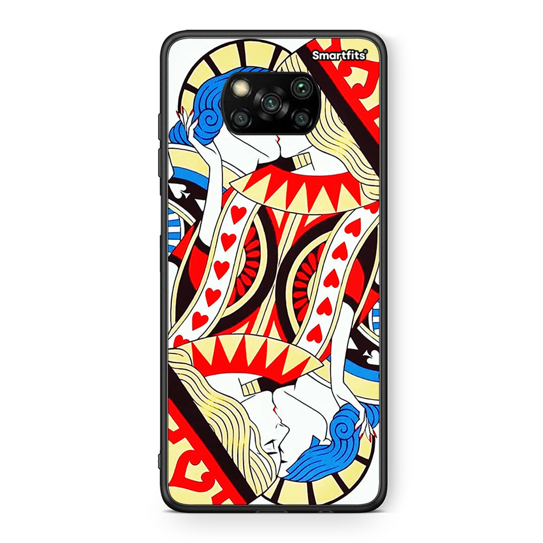 Θήκη Xiaomi Poco X3 Card Love από τη Smartfits με σχέδιο στο πίσω μέρος και μαύρο περίβλημα | Xiaomi Poco X3 Card Love case with colorful back and black bezels