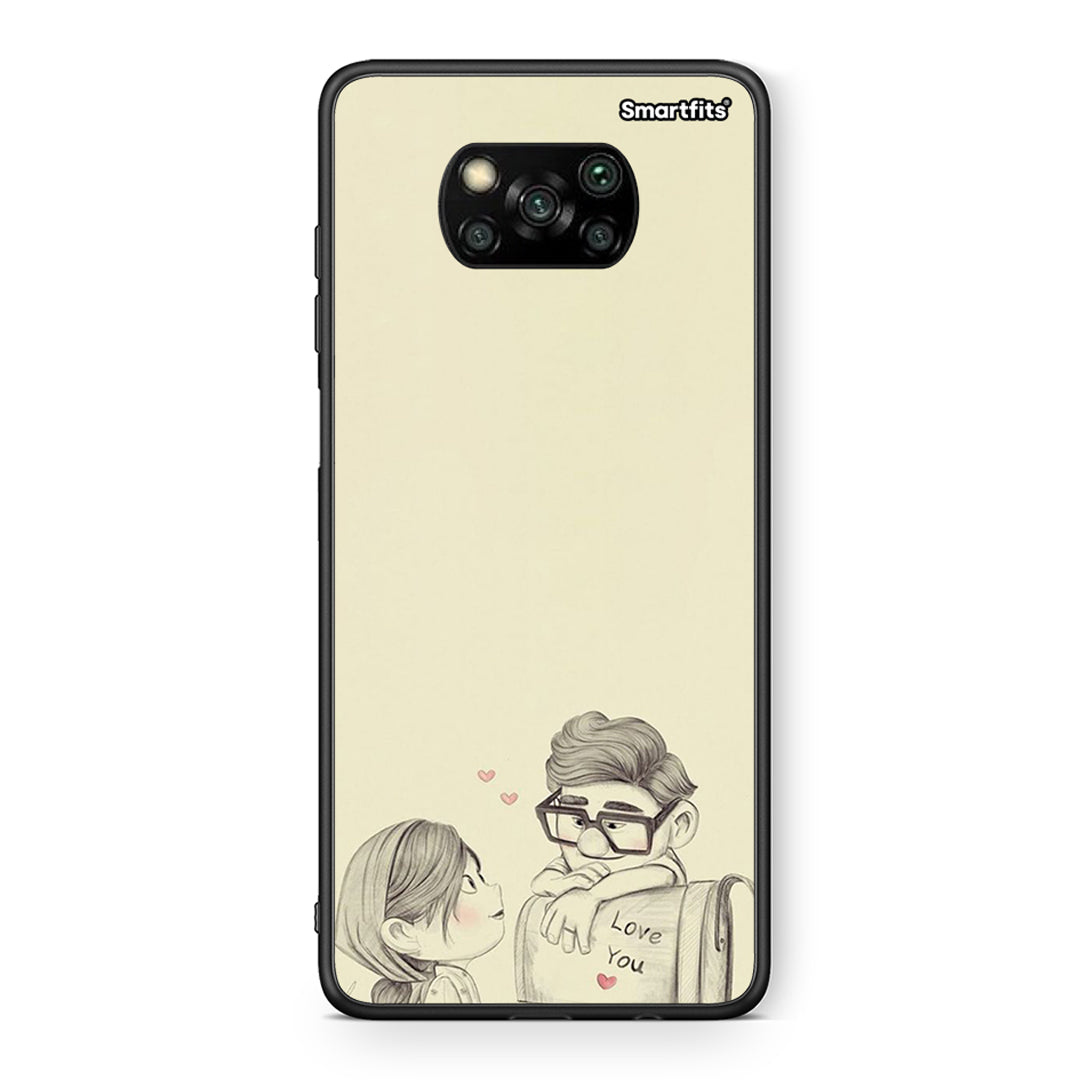 Θήκη Xiaomi Poco X3 Carl And Ellie από τη Smartfits με σχέδιο στο πίσω μέρος και μαύρο περίβλημα | Xiaomi Poco X3 Carl And Ellie case with colorful back and black bezels