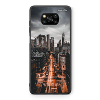 Thumbnail for Θήκη Xiaomi Poco X3 City Lights από τη Smartfits με σχέδιο στο πίσω μέρος και μαύρο περίβλημα | Xiaomi Poco X3 City Lights case with colorful back and black bezels