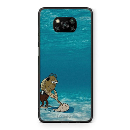 Θήκη Xiaomi Poco X3 Clean The Ocean από τη Smartfits με σχέδιο στο πίσω μέρος και μαύρο περίβλημα | Xiaomi Poco X3 Clean The Ocean case with colorful back and black bezels