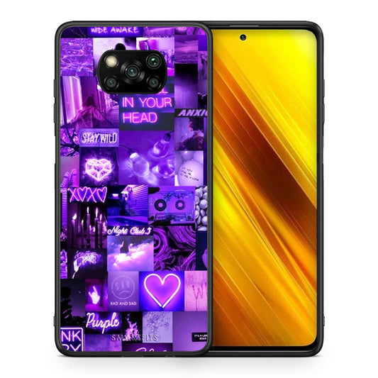Θήκη Αγίου Βαλεντίνου Xiaomi Poco X3 Collage Stay Wild από τη Smartfits με σχέδιο στο πίσω μέρος και μαύρο περίβλημα | Xiaomi Poco X3 Collage Stay Wild case with colorful back and black bezels